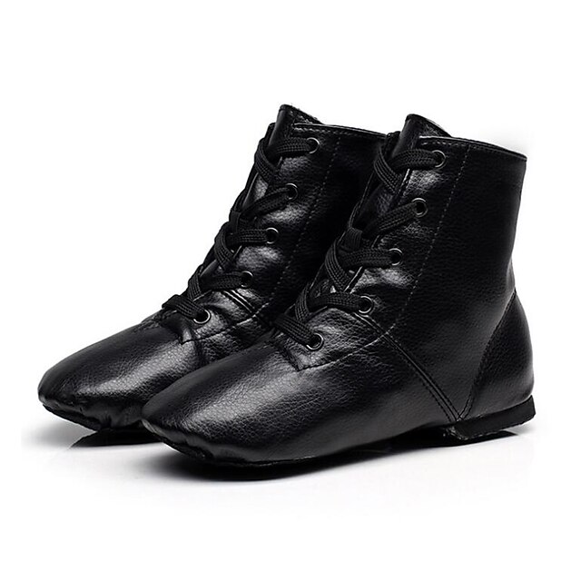 Women's Dance Shoes Jazz Shoes Sneaker Full Sole Flat Heel Black