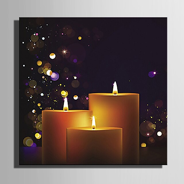  LED Canvas Art Διακοπών Μονόπτυχα Τετράγωνο Wall Decor Αρχική Διακόσμηση