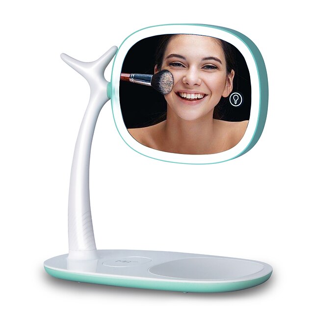  Led mirror light double mirror magnification 360 degree rotation adjustable light USB charging