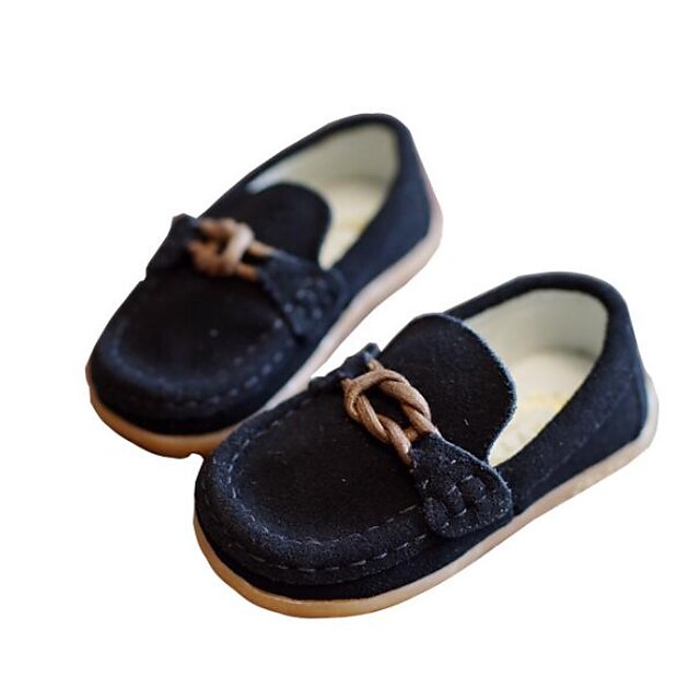  Jongens Comfortabel Nubuck leder / Leer Loafers & Slip-Ons Zwart / Grijs Lente