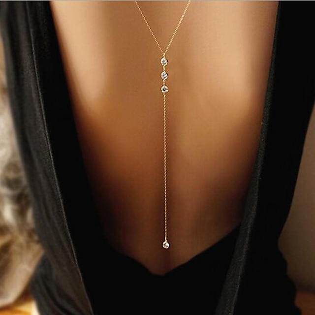  Pendant Necklace Y Necklace For Women's Crystal Gift Casual Going out Alloy Drop