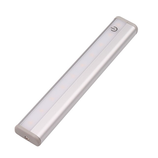  1pc 1W 10 LEDs Gemakkelijk te installeren / Bewegingssensor LED-kastlampen Koel wit Thuisgebruik / Voor Binnen / Kamperen / wandelen /