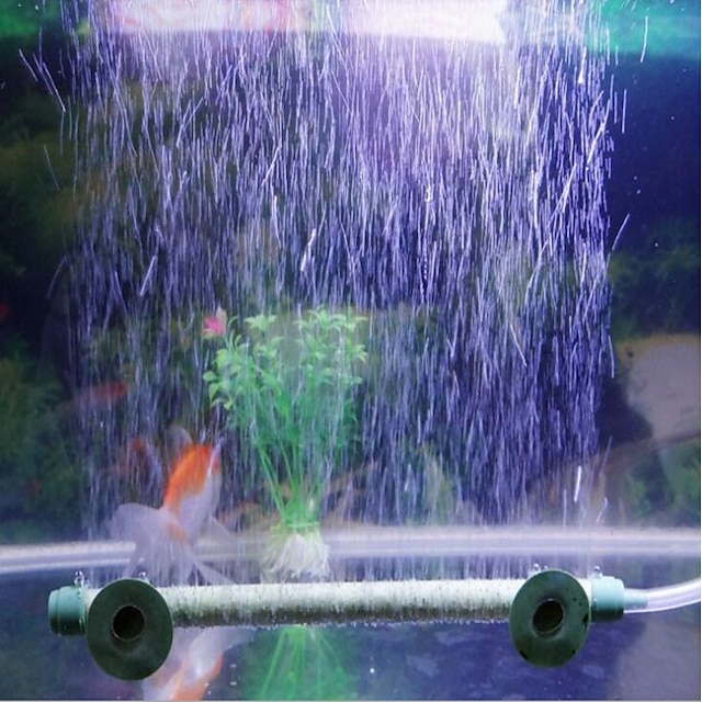 Aquarium Fish Tank Air Stones Filter Media Vacuum Cleaner Waterproof Decoration Easy to Install Marble / Granite Two-piece Suit 110-220 V