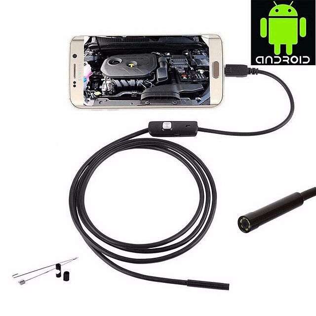  Kamera USB endoskop wodoodporna inspekcja ip67 borescope 8mm obiektyw 3.5 m długość snake noc kamera wideo dla Androida PC
