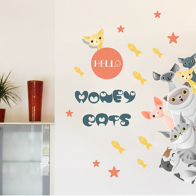  Decorative Wall Stickers - Animal Wall Stickers Animals / Cartoon Living Room / Bedroom / Bathroom