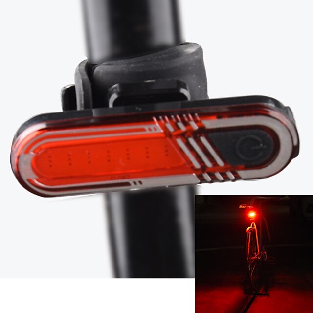  Pyöräilyvalot Polkupyörän jarruvalo turvavalot takavalot LED Pyöräily Ladattava Litium-akku USB Punainen Pyöräily Ulkoilu