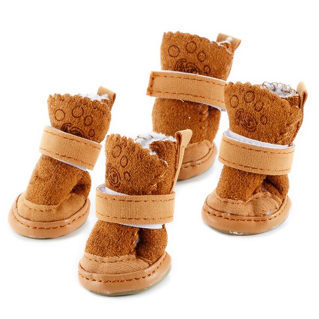 Dog Boots / Shoes Puppy Clothes Fashion Keep Warm Winter Warm Dog Clothing 16