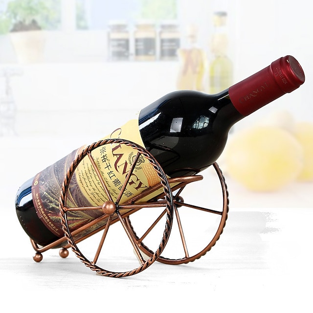  Ferramentas de barra de prateleira de exposição de cobre cor vinho rack canhão suporte de vinho artesanal