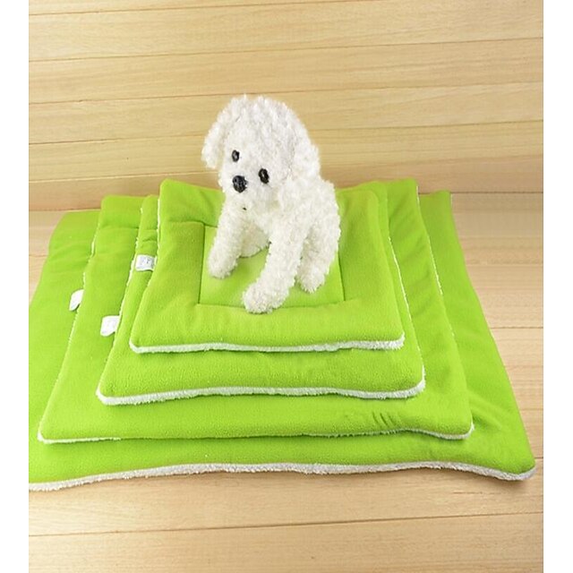  Portable / Keep Warm / Double-Sided Dog Clothes Bed Solid Colored Coffee / Green / Blue Cat / Dog