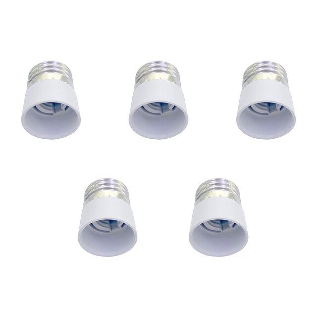  5pçs E27 para E14 E14 Simples Soquete de lâmpada