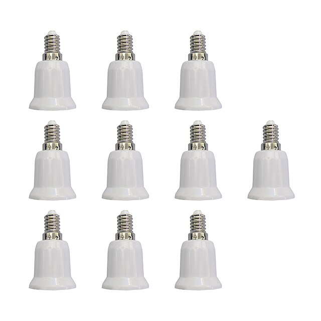  10pçs E14 a E27 E27 Simples Soquete de lâmpada