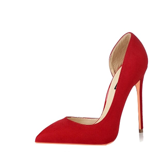  Men's / Women's / Unisex Shoes Patent Leather / Microfiber Spring / Summer Heels Stiletto Heel Flower Gray / Red / Burgundy / Wedding / Party & Evening / Dress / Party & Evening