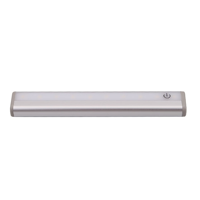  1pc 1W 10 LEDs Easy Install / Motion Sensor LED Cabinet Lights Cold White Cabinet / Showcase / Table / Desk