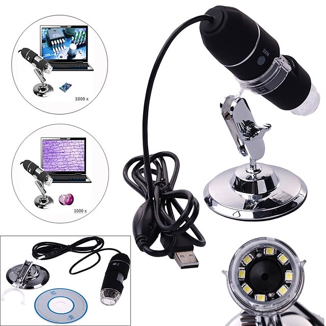  Digital Electronic Microscope 25X-200X Microscope Portable Industrial Textiles Testing