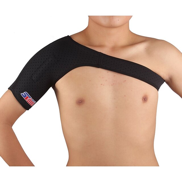  SHUOXIN Schulterstütze für Yoga Fitnesstraining Outdoor Nylon Lycra Spandex 1pc Sport Outdoor Kleidung Schwarz