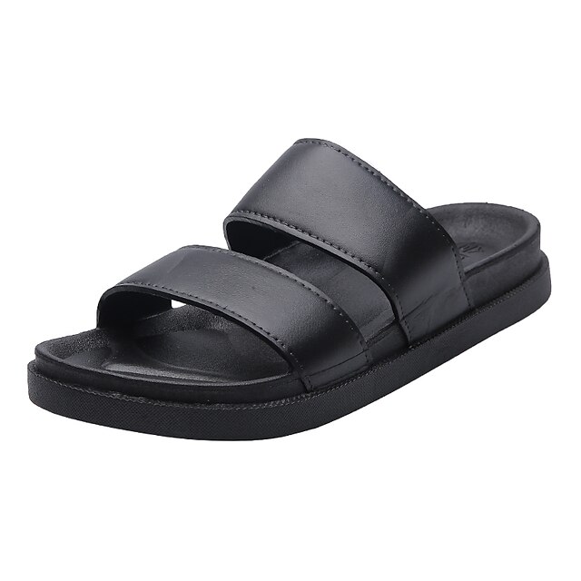  Herren Schuhe Leder Sommer Komfort Sandalen Walking Für Weiß Schwarz Braun