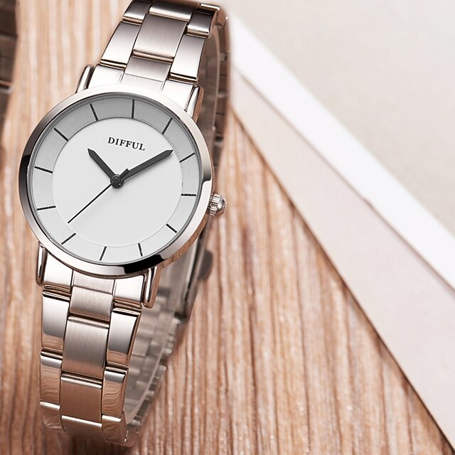 SMAEL Men's / Couple's Sport Watch Chinese Imitation Diamond Stainless  Steel Band Fashion / Minimalist / Halloween Silver / Maxell SR626SW + SEIKO  CR2025 6400518 2022 – $7.99