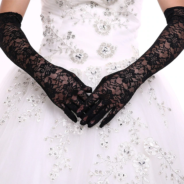 Lace Opera Length Glove Bridal Gloves / Party / Evening Gloves With Lace Wedding / Party Glove3