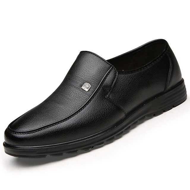  Herrn Komfort Schuhe PU Frühling / Herbst Freizeit Loafers & Slip-Ons Braun / Schwarz / EU39