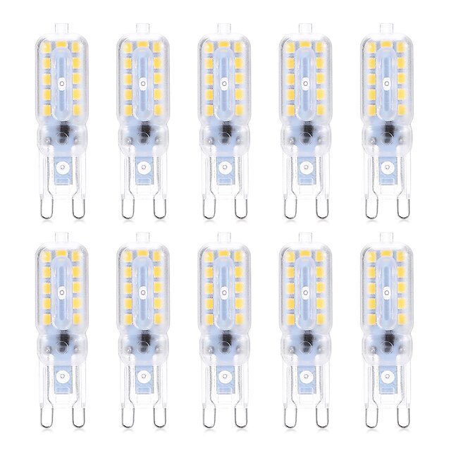  10pcs 5 W Becuri LED Bi-pin 300-400 lm G9 T 22 LED-uri de margele SMD 2835 Decorativ Alb Cald Alb Rece Alb Natural 220-240 V 110-130 V