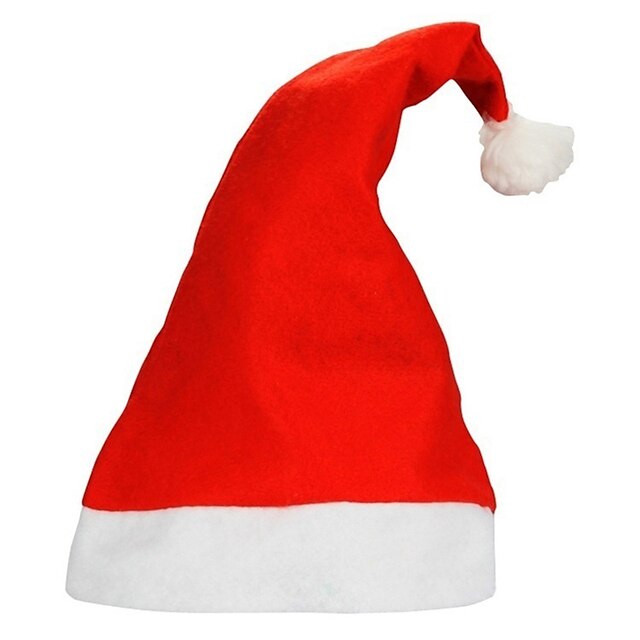  Karácsonyi kalap / Santa ruházat Piros Nemszőtt kelme Szerepjáték kiegészítők Karácsony Jelmez