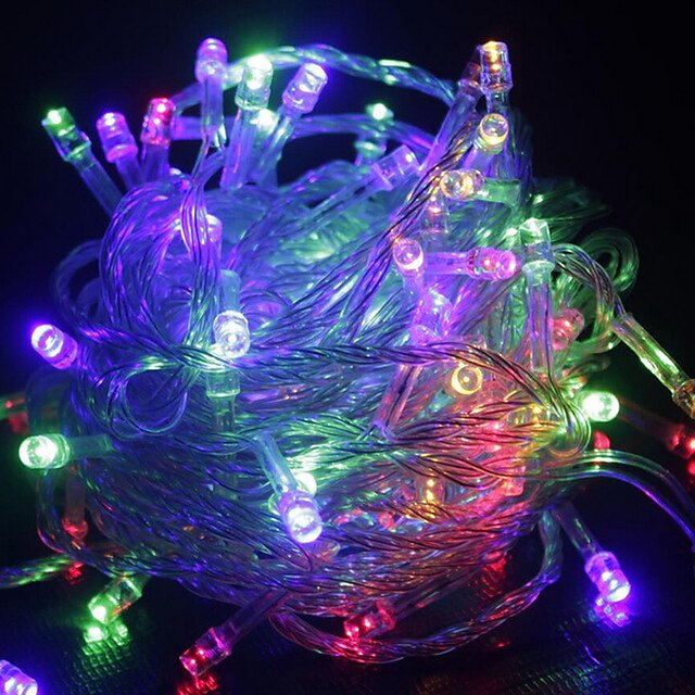  10m String Lights 100 LEDs Warm White RGB White