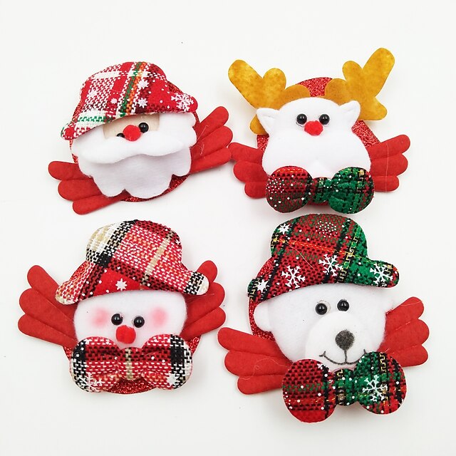  Christmas Decorations Cadouri de Crăciun Consumabile pentru Petrecerea de Crăciun Vacanță Costume Moș Elk Adorabil Costume Moș Pentru copii Adulți Jucarii Cadou 4 pcs