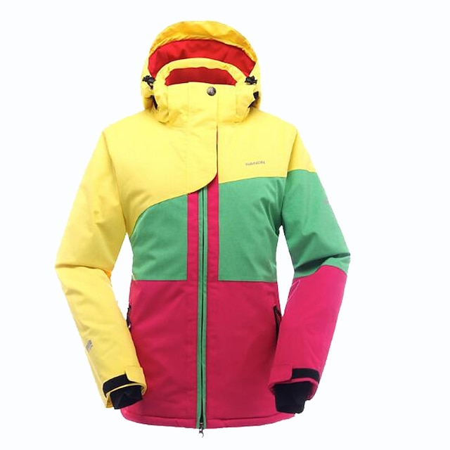  Per donna Giacca da sci Antivento, Caldo, Indossabile Sci / Sport da neve Taffetà in poliestere Maglia termica Abbigliamento da neve