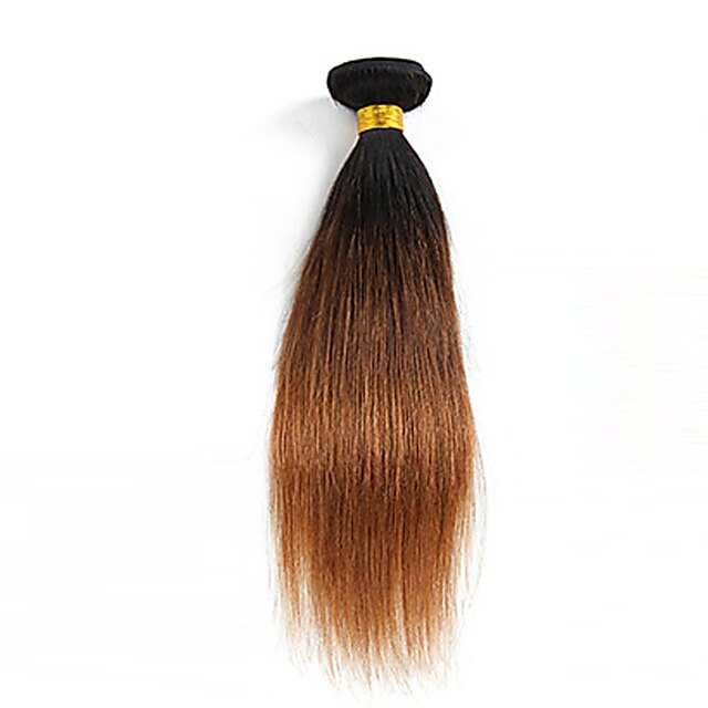  1 pakke Brasiliansk hår Rett Ubehandlet hår 10 g Menneskehår Vevet Nyanse Hårvever med menneskehår Hairextensions med menneskehår / 10A