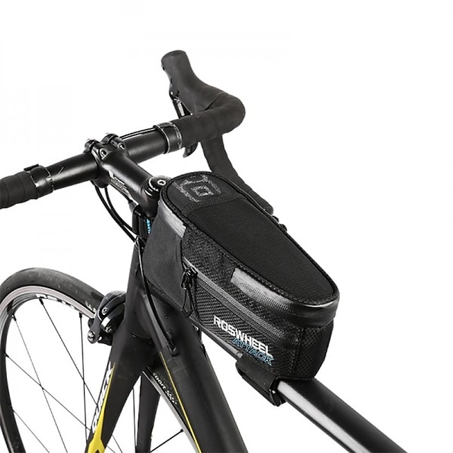  ROSWHEEL 1.5 L Fahrradrahmentasche Wasserdichter Reißverschluß Fahrradtasche Nylon Tasche für das Rad Fahrradtasche Radsport Radsport / Fahhrad