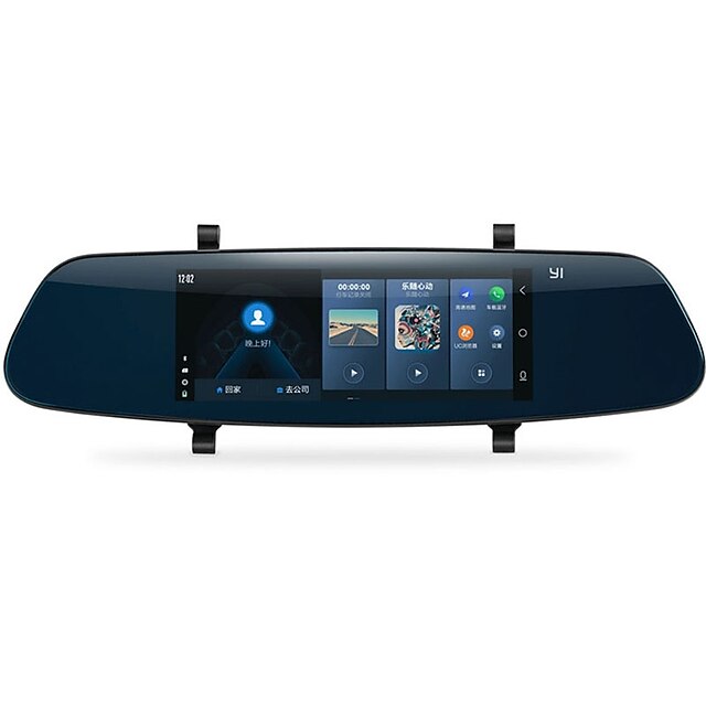  YI YI 1280 x 480 Car DVR 140 Degree Wide Angle 6.95 inch Capacitive Screen Dash Cam with IOS APP / Android APP / WIFI No Car Recorder / GPS / Parking Monitoring / Built-in speaker
