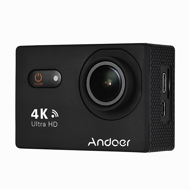  andoer an9000 4k 16mp wifi akcja sport kamera 1080 p fhd 2 ekran dotykowy 170 szerokokątny obiektyw z twardym etui wsparcie 4x zoom