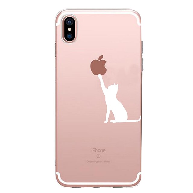  Etui Käyttötarkoitus Apple iPhone X / iPhone 8 Plus / iPhone 8 Kuvio Takakuori Leikki Apple-logon kanssa Pehmeä TPU