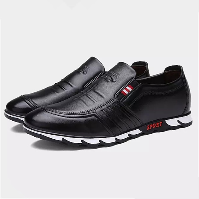  Miesten Comfort-kengät Tekonahka Kevät / Syksy Oxford-kengät Liukumaton Musta / Tumman sininen / Ruskea / Solmittavat