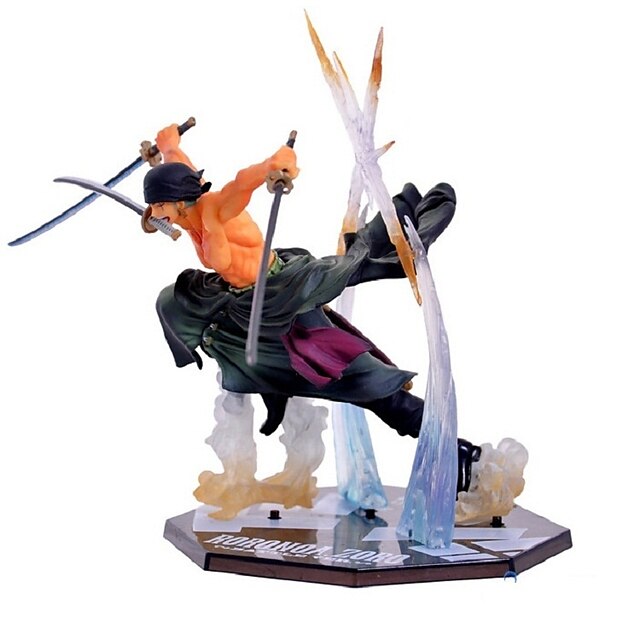  Anime Action Figures Inspired by One Piece Roronoa Zoro PVC(PolyVinyl Chloride) 13 cm CM Model Toys Doll Toy