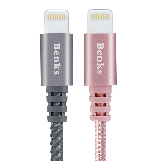  USB 2.0 / Lightning USB Cable Adapter Cord / Charging Cable / Charger Cord Braided Cable For iPad / Apple / iPhone 100 cm Nylon