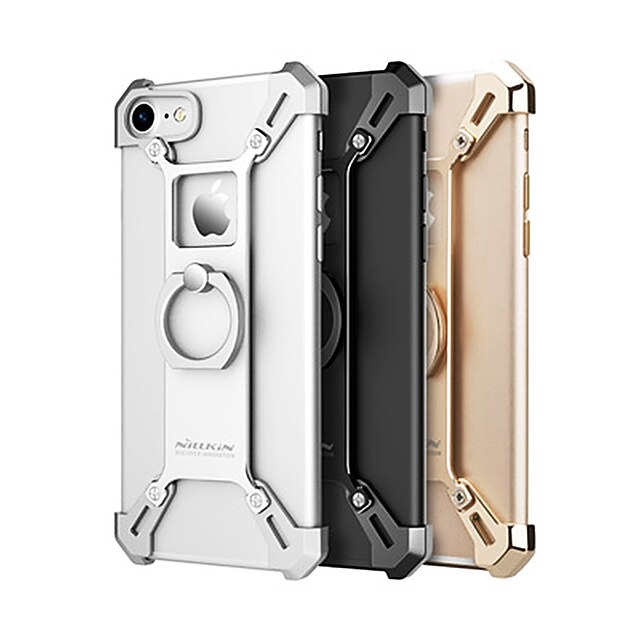  Etui Til Apple iPhone 7 / iPhone 7 Plus Støtsikker / Ringholder Bakdeksel Ensfarget Hard Metall til iPhone 7 Plus / iPhone 7 / iPhone 6s