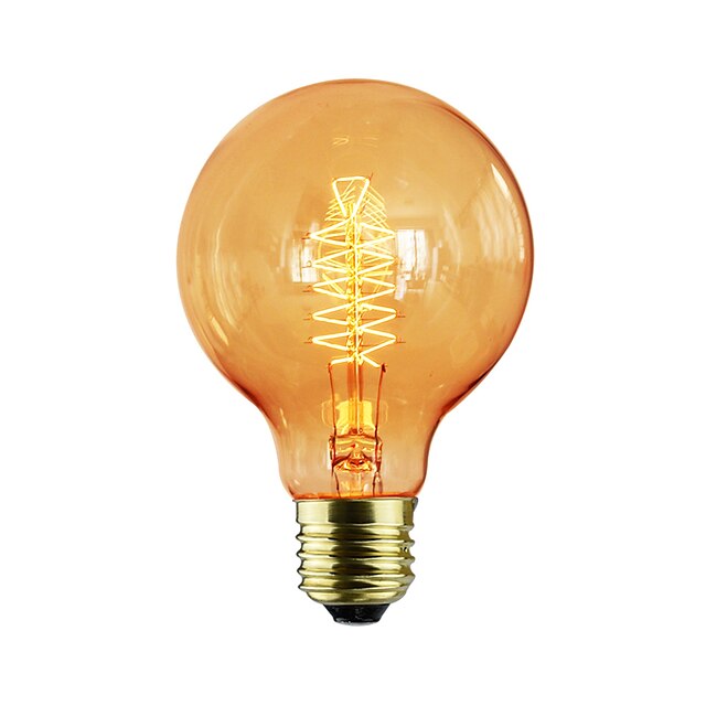  1pc 60 W E26 / E27 / E27 G80 Blanc Chaud Ampoule incandescente Edison Vintage 220-240 V