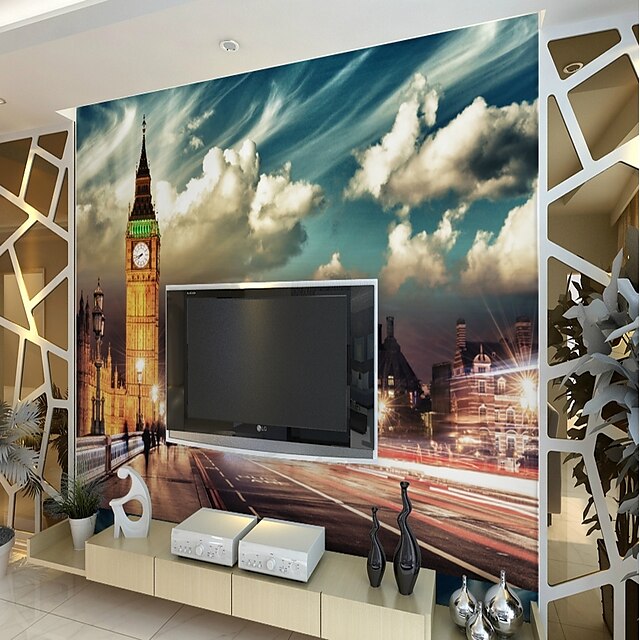  Mural Canvas Wall Covering - Adhesive required Art Deco / Pattern / 3D