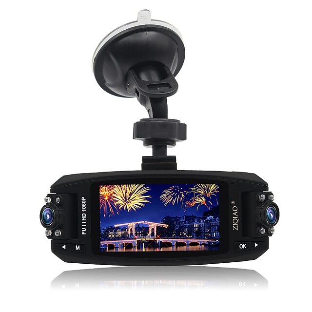  ZIQIAO JL-F80 720p Car DVR 170 Degree Wide Angle CMOS 2.7 inch TFT Dash Cam with motion detection 8 infrared LEDs Car Recorder