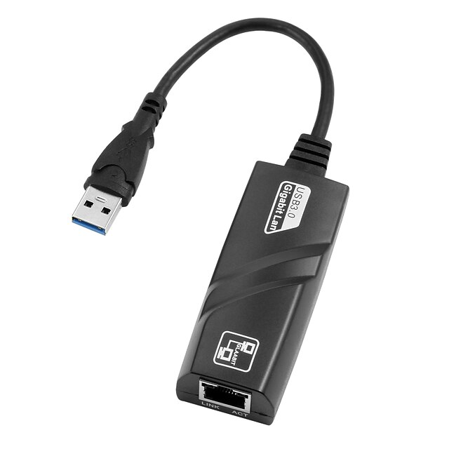  USB 3.0 Male to RJ45 Female Ethernet Adapter