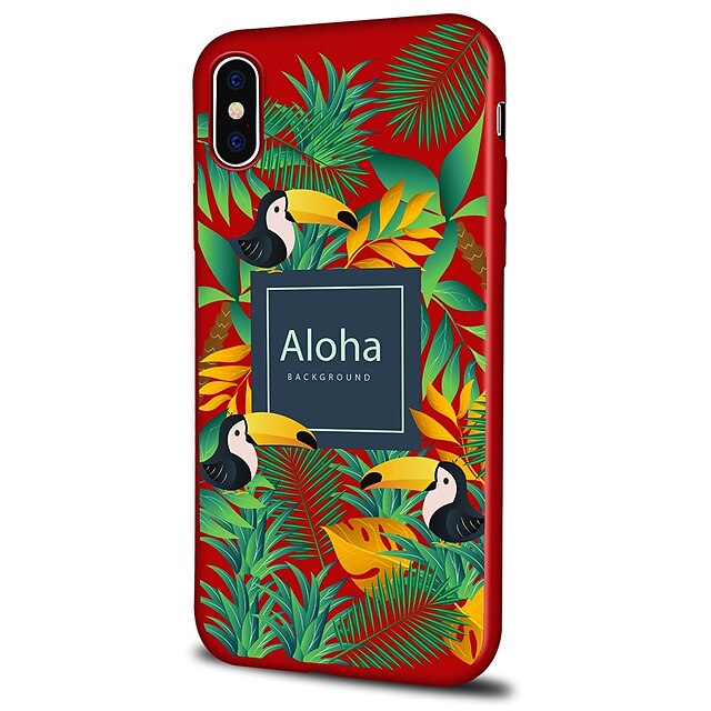  Case For Apple iPhone X / iPhone 8 Plus / iPhone 8 Pattern Back Cover Scenery / Animal Soft TPU
