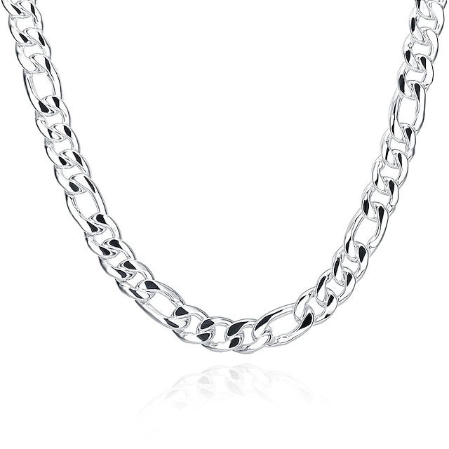  Herrn Ketten Mariner Chain Süß Modisch Kupfer versilbert Silber Modische Halsketten Schmuck Für Geschenk Alltag