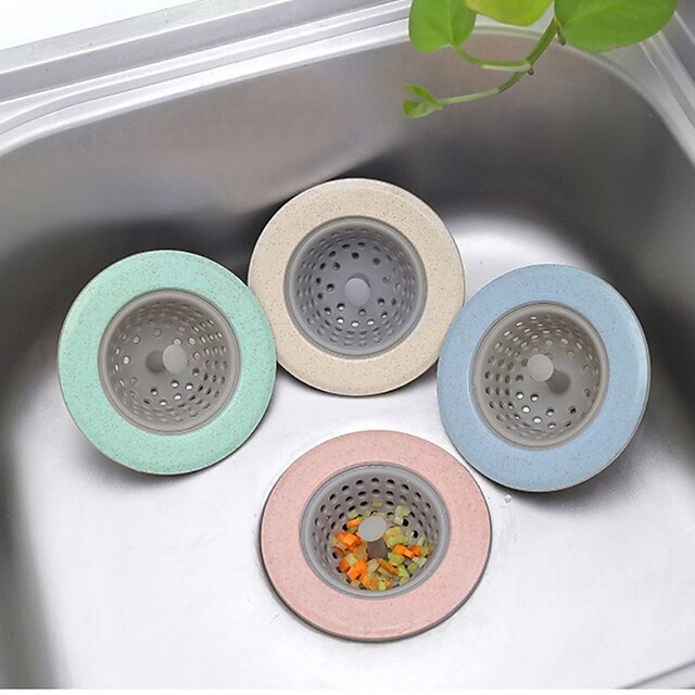  Silicone Kitchen Sink Strainer TPR Bathroom Shower Drain Cover Colander