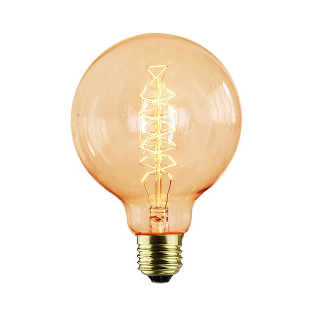  1pc 40 W E26 / E27 G95 Glødende Vintage Edison lyspære 220-240 V