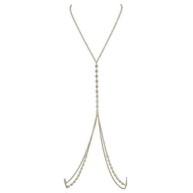  Corp lanț / burtă lanț femei Simplu Modă Pentru femei Bijuterii de corp Pentru Bal Stradă Aliaj Auriu Argintiu