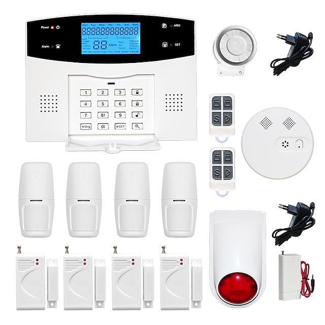  Home Sistemas de alarme GSM / Telefone Plataforma GSM / Telefone Mensagem / Celular / Codigo de Aprendizagem 433 Hz para