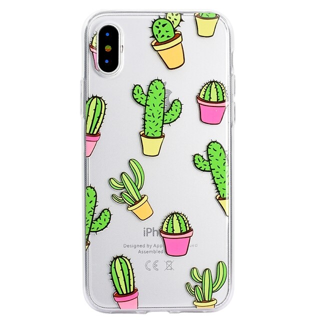  Case For Apple iPhone X / iPhone 8 Plus / iPhone 8 Pattern Back Cover Cartoon Soft TPU