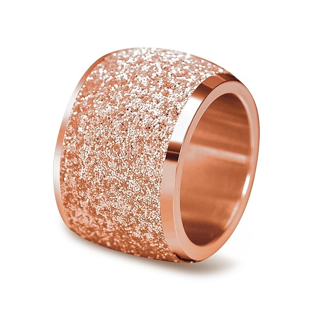  Bandring Rotgold Silber Edelstahl Retro Klassisch 6 7 8 9 / Damen