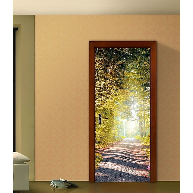  Door Stickers - 3D Wall Stickers Landscape / Botanical Living Room / Bedroom / Bathroom
